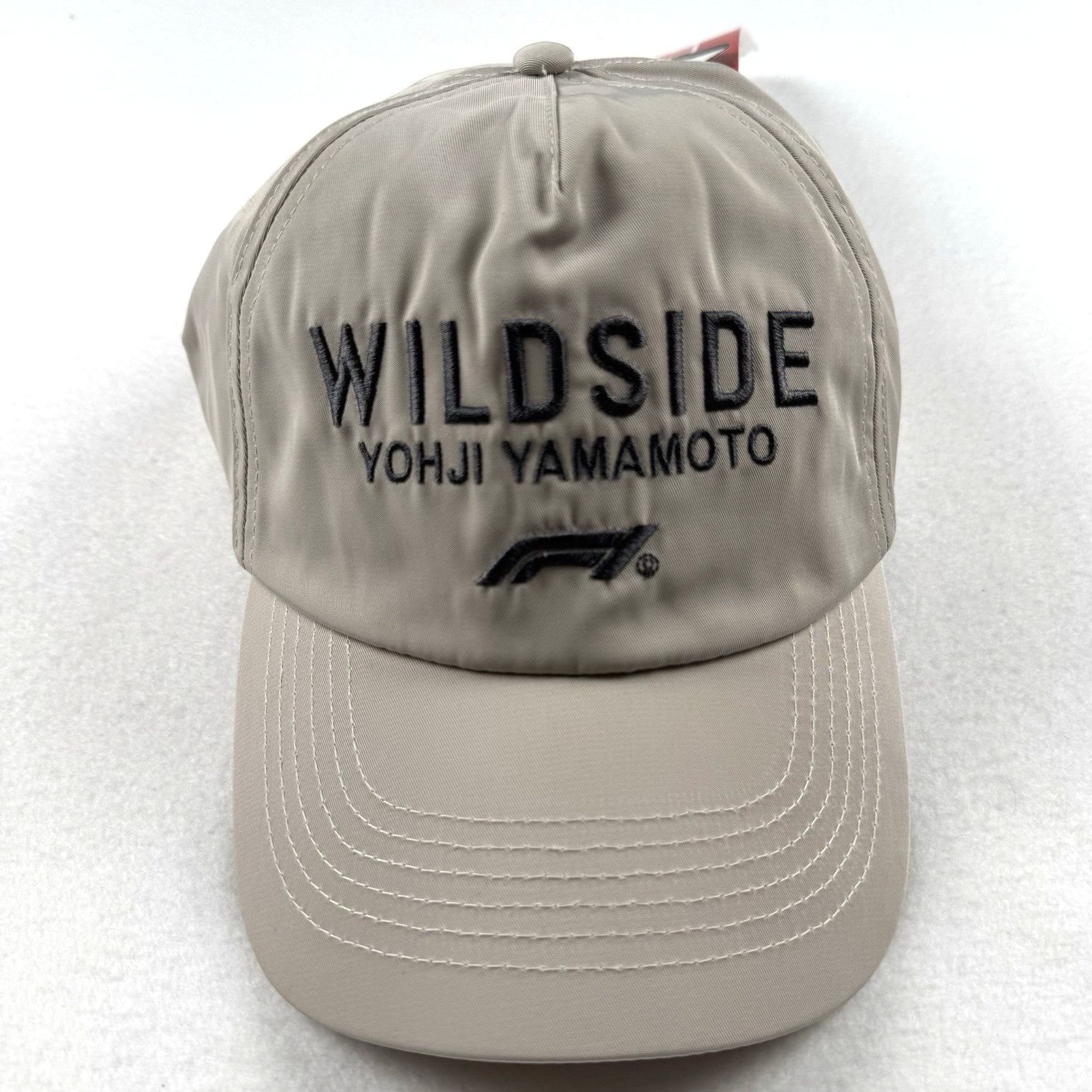 Yohji Yamamoto Wildside F1 Formula 1 Racing Beige Snapback Hat Tan Osfm